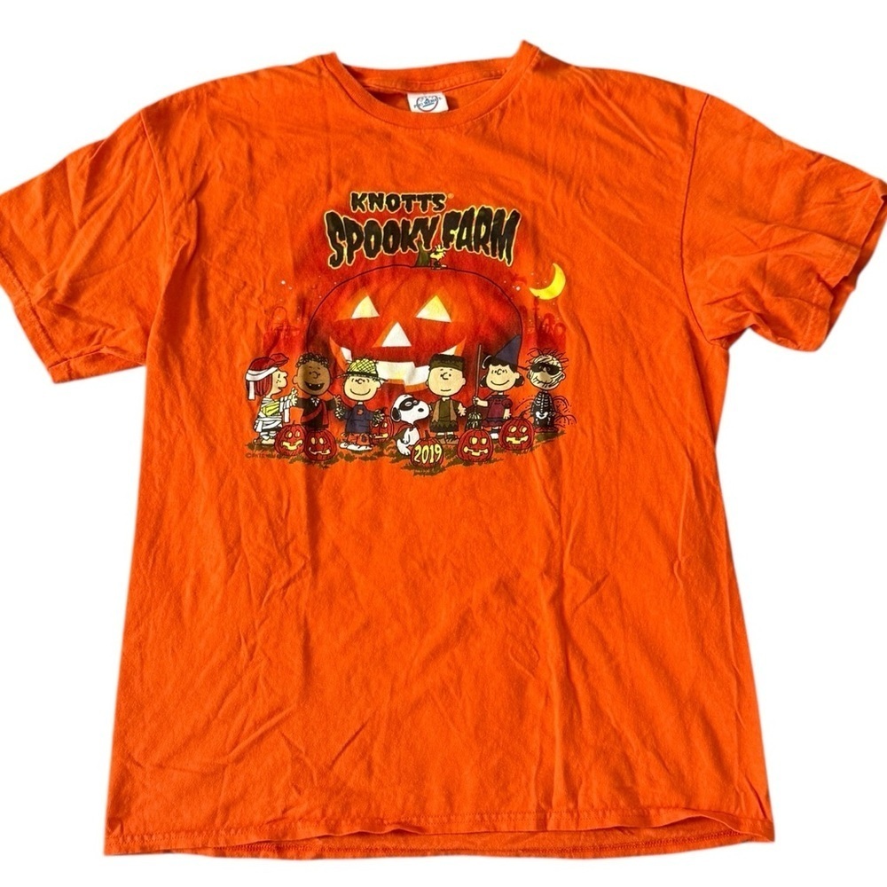 Knott’s Spooky Farm 2019 Halloween Peanuts Tee - Size L